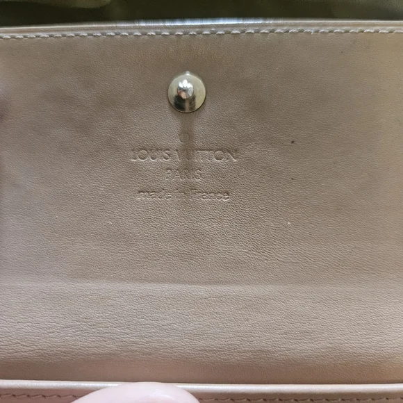 Sale 🎉 Louis Vuitton Vernis Monogram Elise Wallet Tan Rare Vintage Compact - Picture 5 of 13